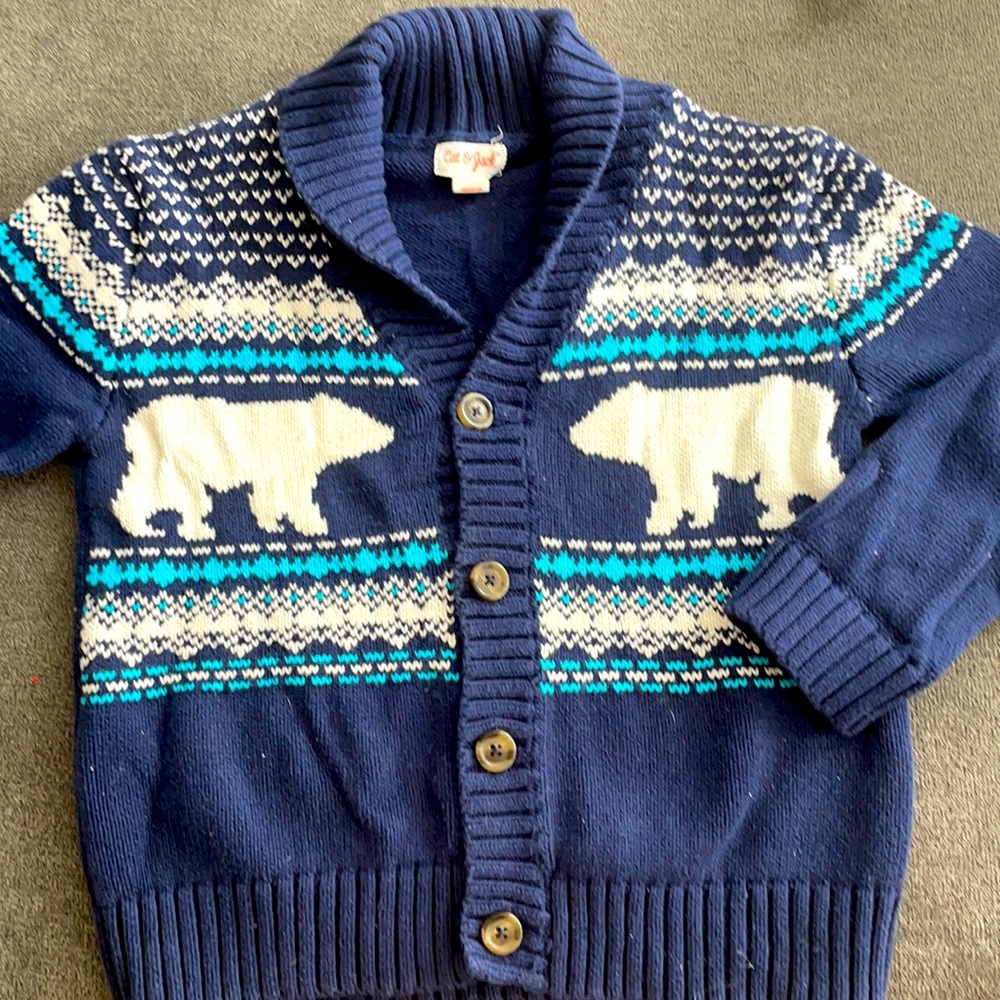 Boys navy sweater